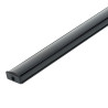 Profil rectangulaire en aluminium pour bande LED 2m noir