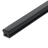 Perfil rectangular aluminio tira led 17,5 x 14,5 x 2m negro