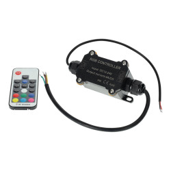 Contrôleur de RADIOFREQUENCE IP65 RGB 12/24V