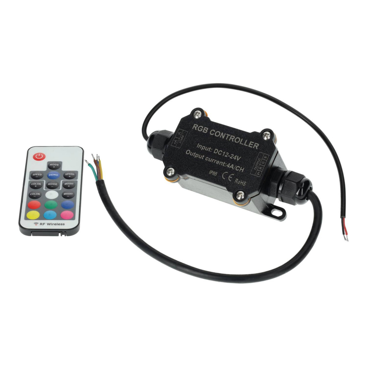 RF Controller IP65 RGB 12/24V 12A