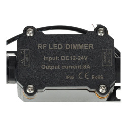 Contrôleur RF unicolore IP65 12/24V 8A