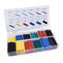Kit de tubos termorretrácteis 2:1 280 peças