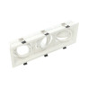 Moldura ajustável triplo para AR60 branco