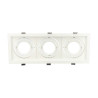 Marco orientable triple para AR60 color blanco