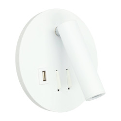 ALUMINIUM WALL LIGHT LED 3+8W USB