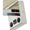 CANDEEIRO DE PAREDE E27 + LUZ DE LEITURA + USB