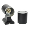 Aplique Aluminio 1XGU10 Negro IP54
