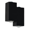 Applique murale en aluminium LED 4W IP65 couleur noire