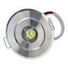 Downlight led mini 3W 12V/24V cor prata