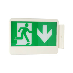 Luminaria evacuación LED función emergencia