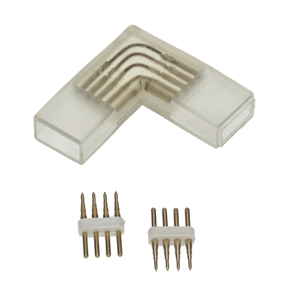 Conector en L tira LED 220V RGB
