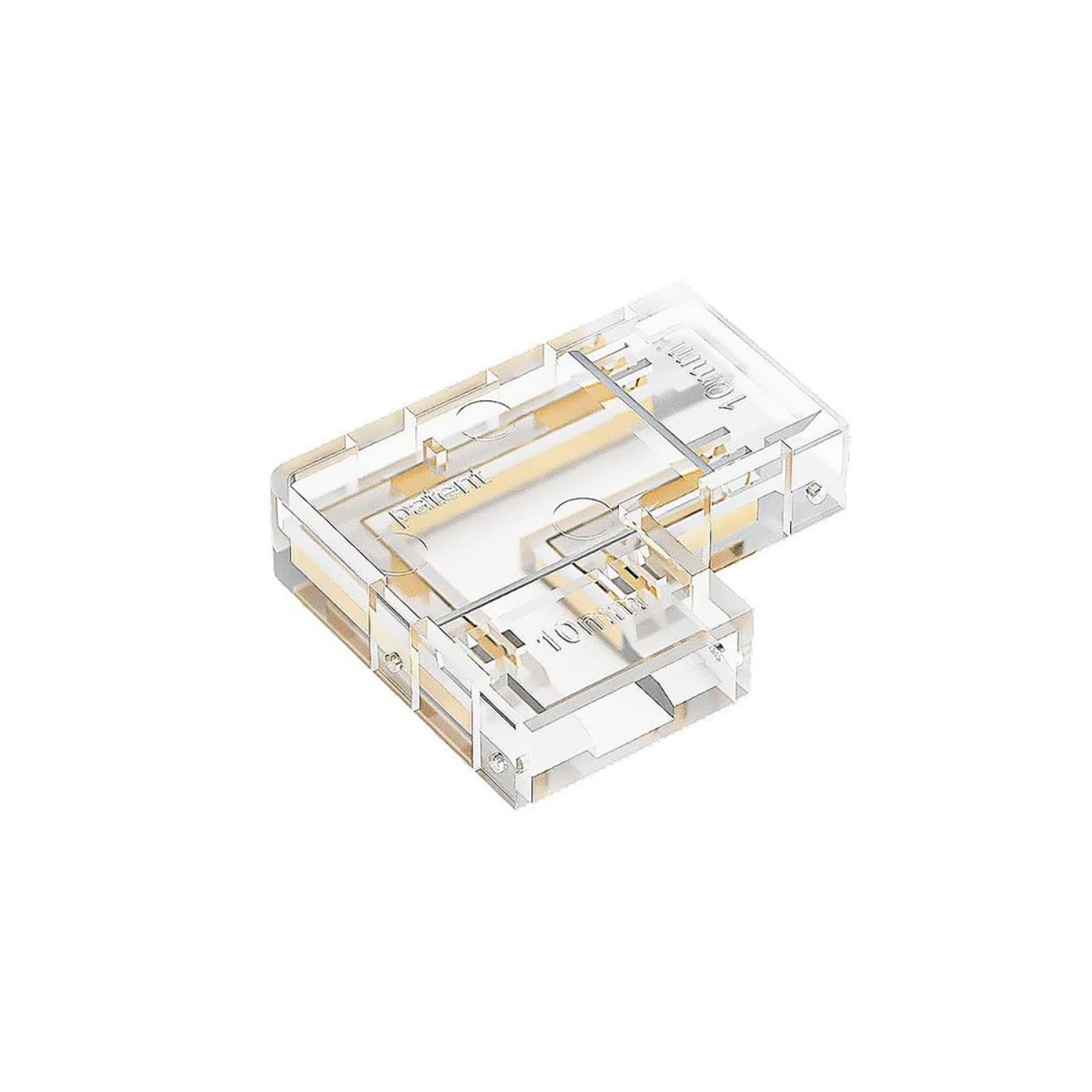 Conector en L para tira LED COB RGB 12/24V 10mm