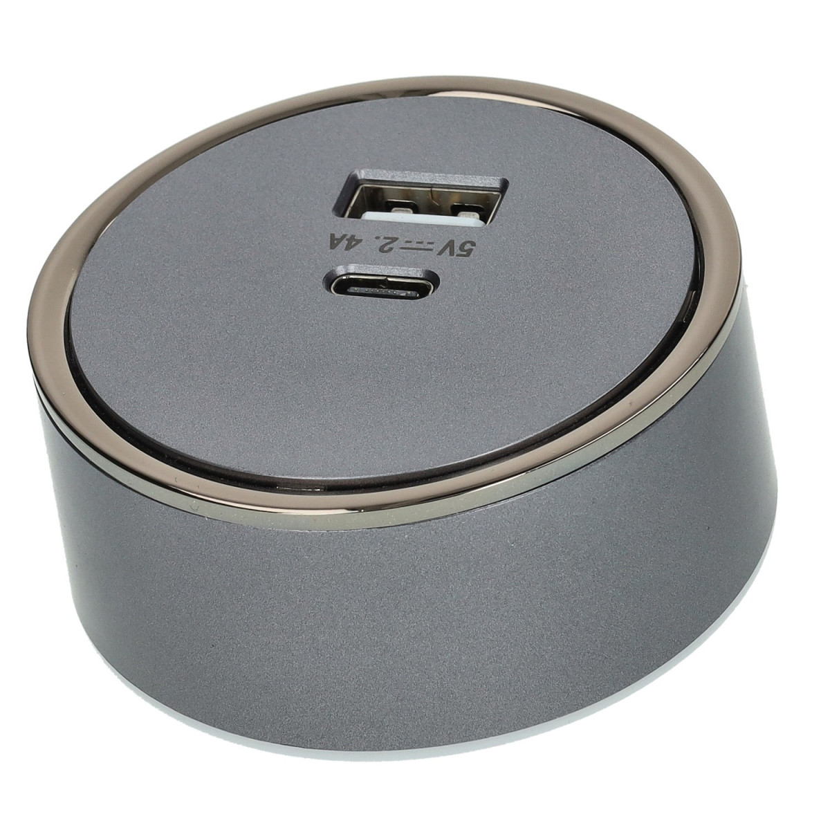 Enchufe USB A+C para rail 2.4A