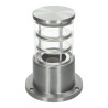 Baliza sobremuro redonda E27 color plata