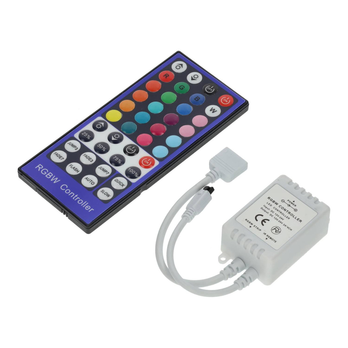 Controlador con mando, tira led RGBW 12V