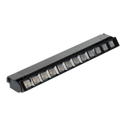 Foco Carril LED lineal 36W orientable negro