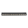 Spot LED linéaire 36W orientable noir