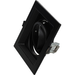 Marco orientable negro para bombilla dicroica