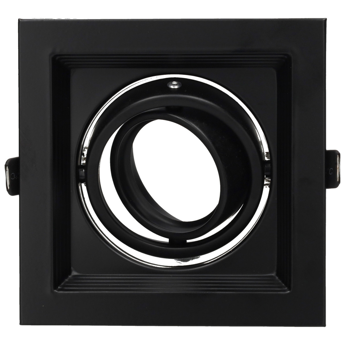 Marco orientable negro para bombilla dicroica