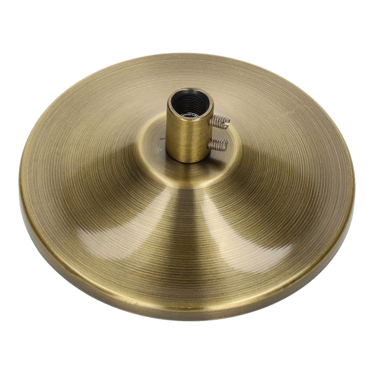 Rosace en métal + anneau vintage en bronze