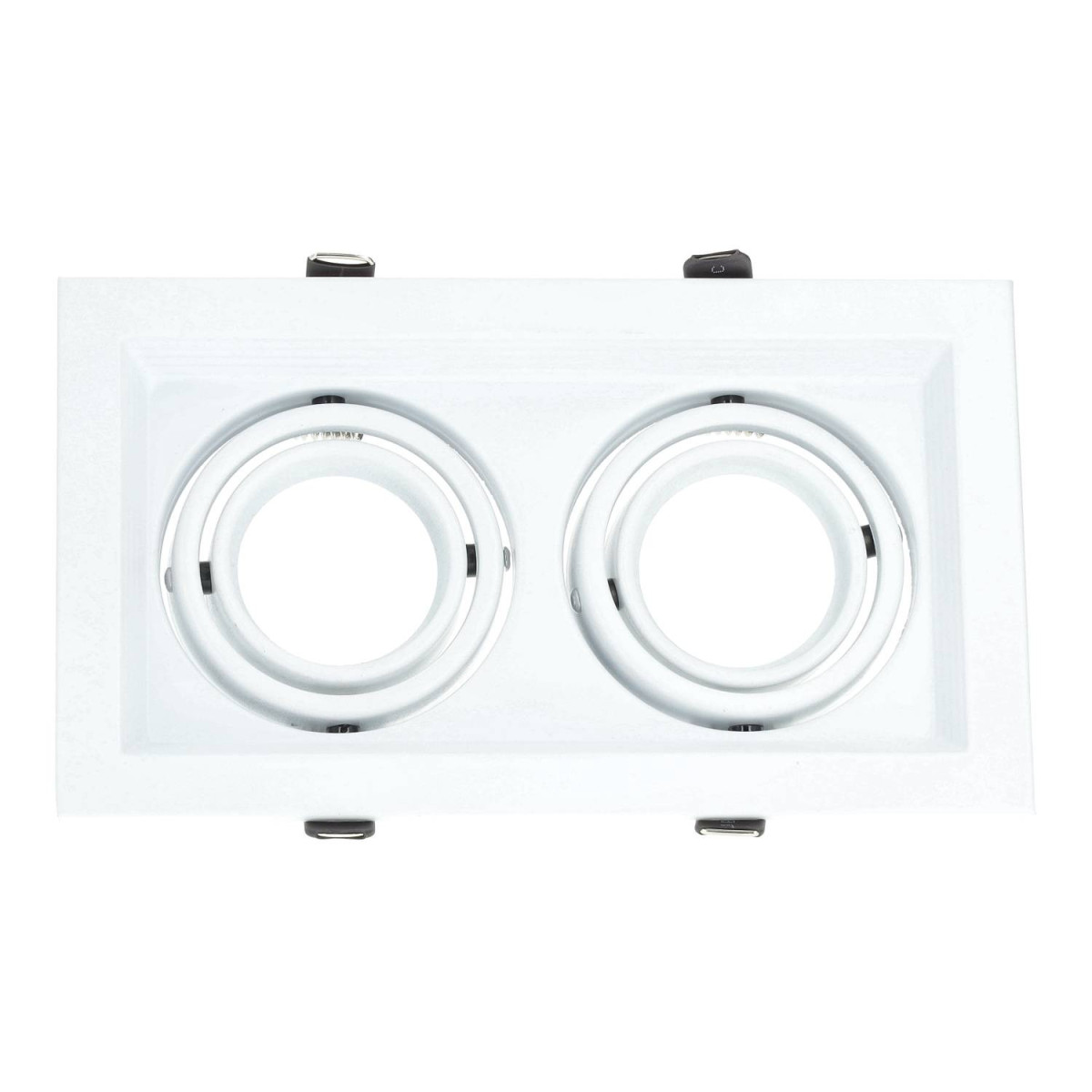 Adjustable white frame for MR16. Double