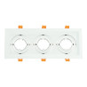 Adjustable white frame for MR16. Triple