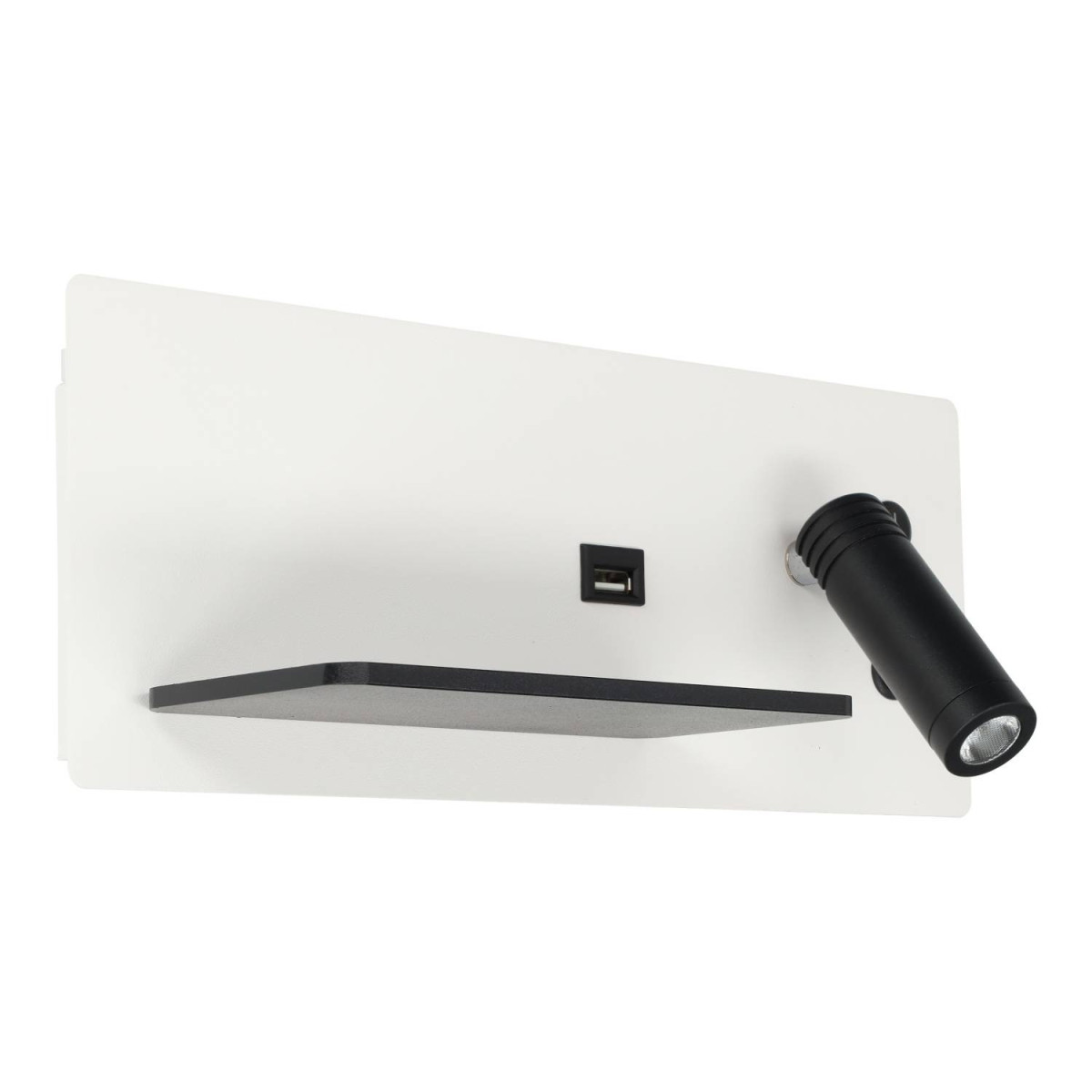 7+3W LED wall light with USB left