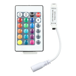 Mini-Controller with Remote Control for 12/24V RGB LED Strips