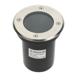 Foco empotrable de suelo clasificación IP65. Apto para exterior. Para su uso con bombillas dicroicas GU10 220V
