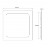 Downlight LED de 18W quadrado
