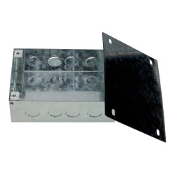 Caja adaptable galvanizada superficie 150x100mm