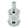 LAMP HOLDER - "SILVER", E27, CERAMIC AND METAL