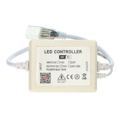 Controlador tira led RGB 220V Wifi + IR