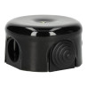 Caja de empalmes porcelana redonda negra