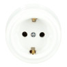 Base enchufe SCHUKO porcelana blanco
