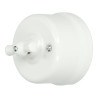 Interruptor vintage conmutado porcelana blanco