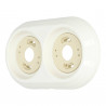 Marco porcelana doble blanco
