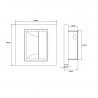 Led step light 1.5W silver