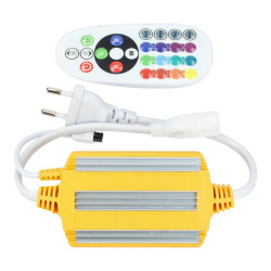 Contrôleur de bande LED IR 220v RGB quick plug in