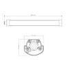ATEX Waterproof led lamp 40W 600mm