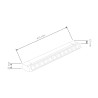 Rail Spotlight - Adjustable, 36W black