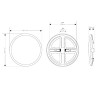 Downlight Led 30W ajustável