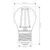 Ampoule à filament led 360º 4W REGLABLE