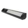 Regleta LED bajo mueble 9W toma Schuko & USB A+C - negro