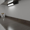 Regleta LED bajo mueble 9W toma Schuko & USB A+C - negro