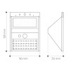 LED de parede solar LED detector de movimento