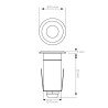 Baliza LED mini 0.2W 12V IP68