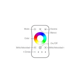 Control remoto RF multizona para dimmer LED RGB