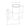 Luz de parede 1XGU10 IP54 branco