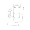 Luz de parede 2XGU10 IP54